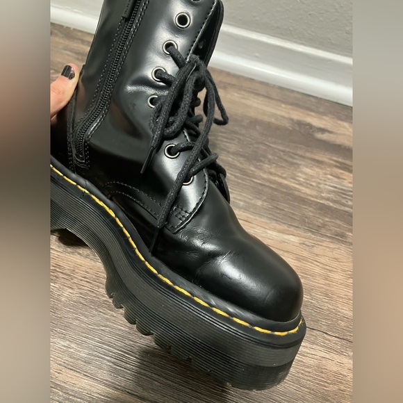 Dr. Martens Black Leather Boots - Picture 9 of 14